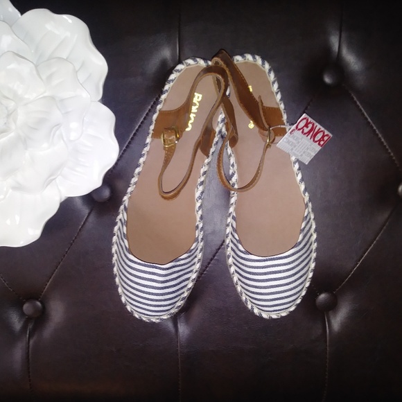 BONGO Shoes - Bongo Cilinda Striped Espradille Flat